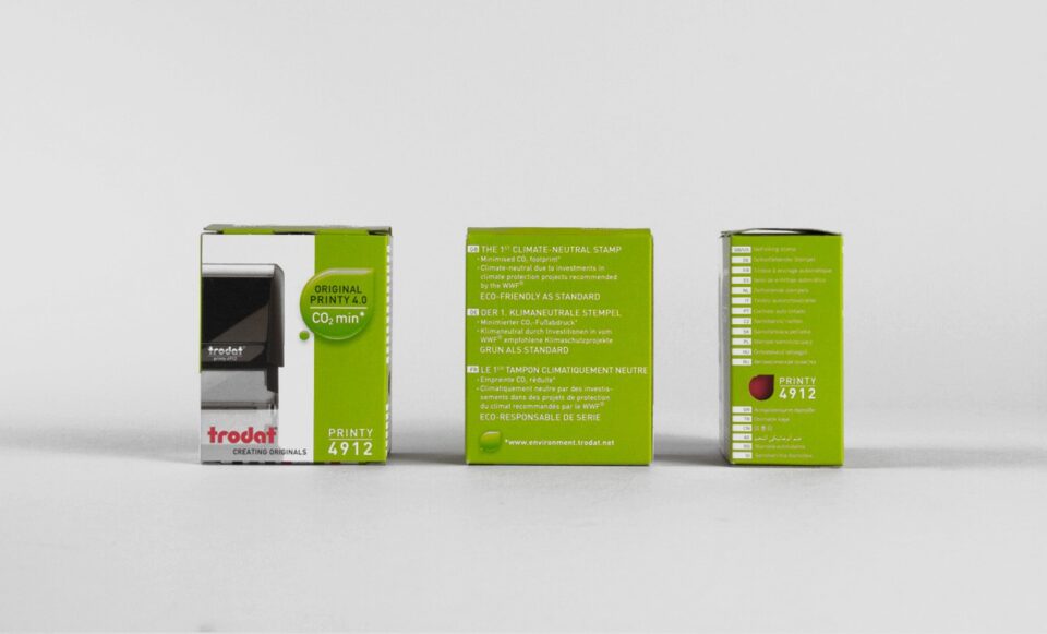Trodat - Verpackung Stempel. Druckdatenaufbereitung