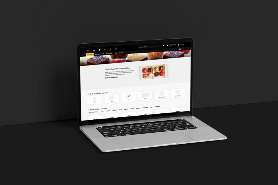 Digitaler Markenaufbau österreichische KMU. Webshop-Design für Schokoladenhersteller.