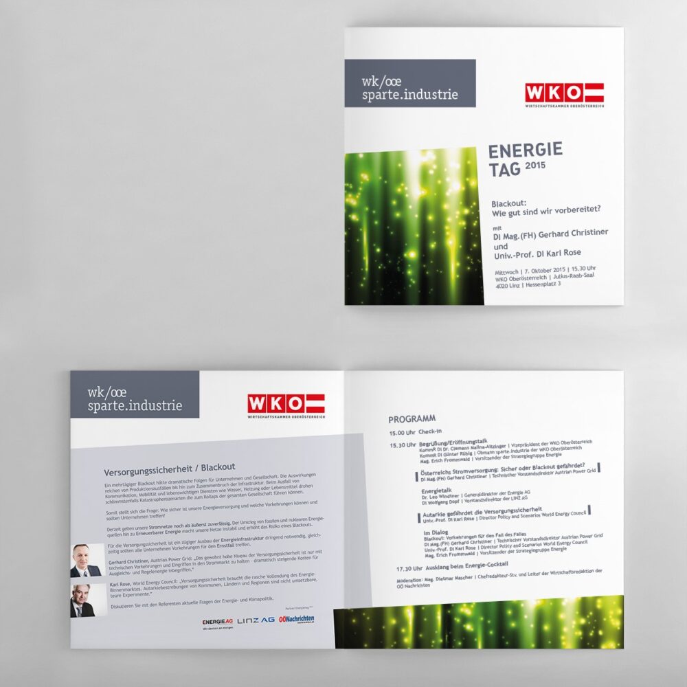 WKO - Sparte Industrie Einladung Energietag