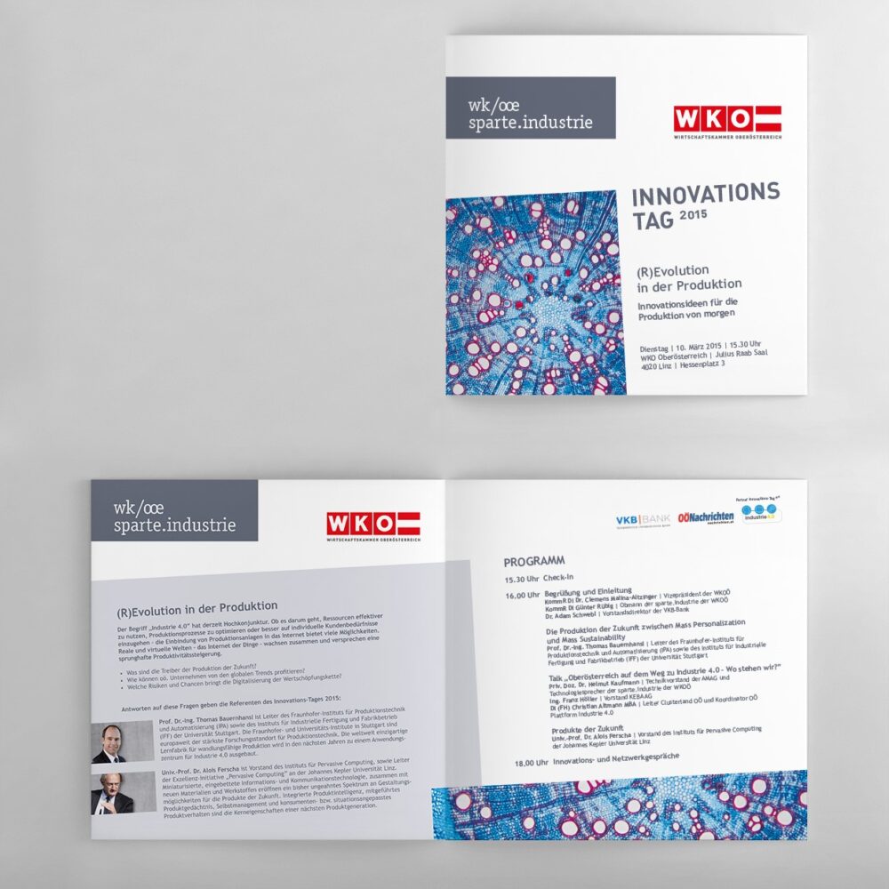 WKO - Sparte Industrie Einladung Innovationstag