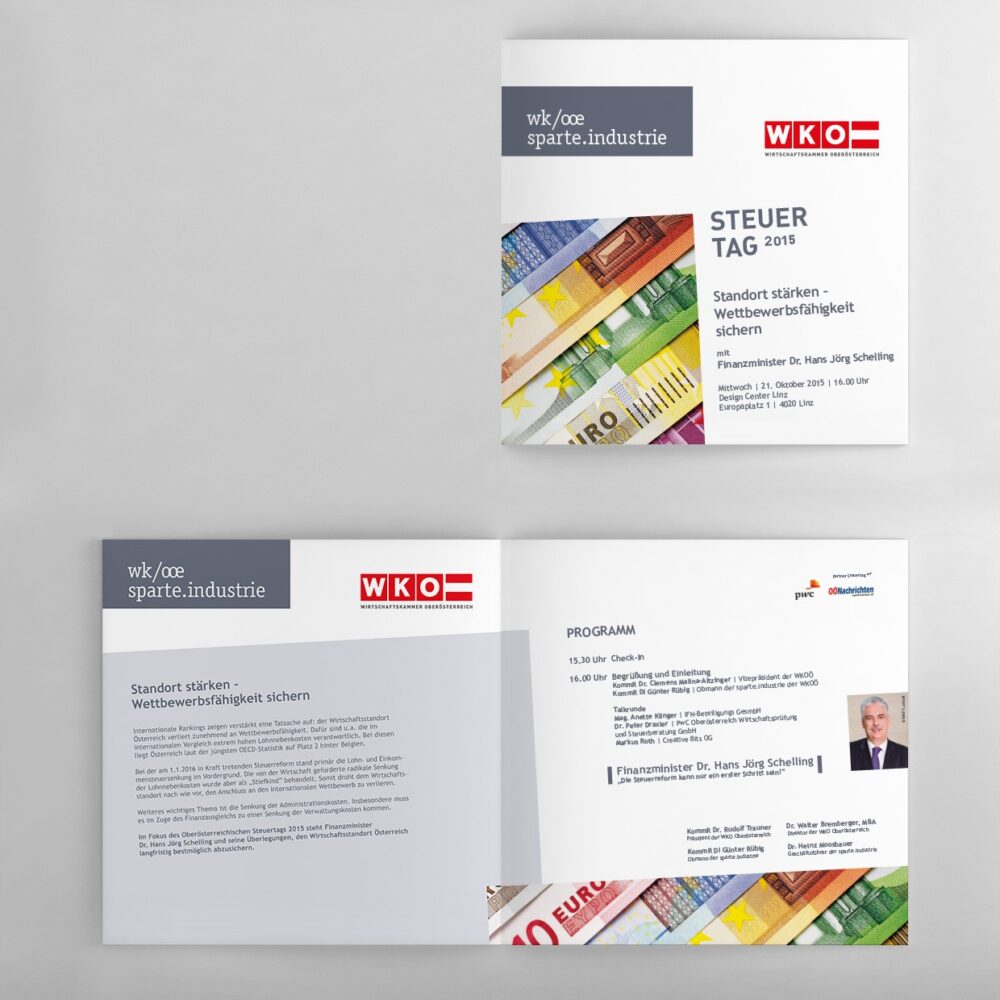 WKO - Sparte Industrie Einladung Steuertag