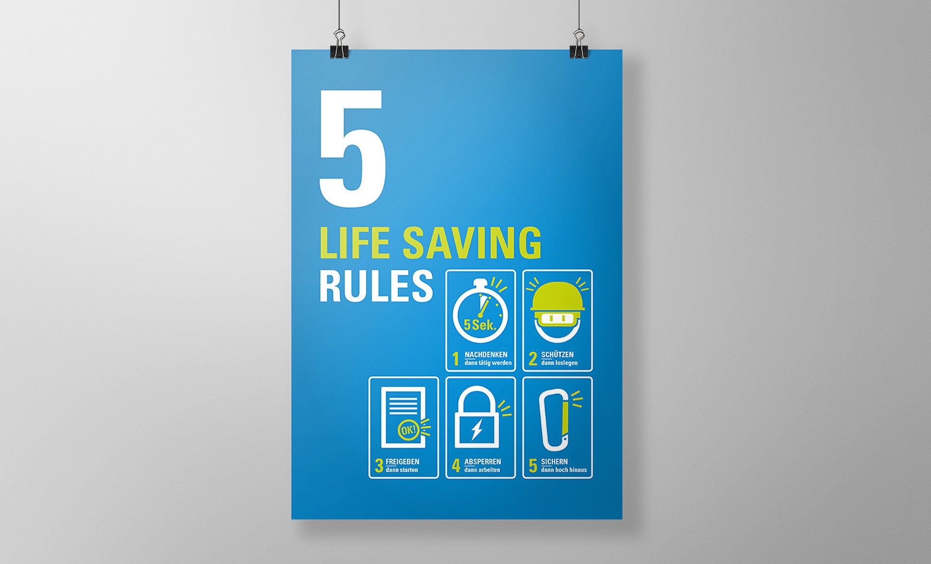 Bilfinger - Poster Life saving rules