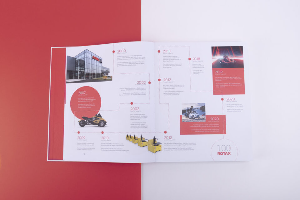 BRP ROTAX - 100 Jahre Buch - Layout
