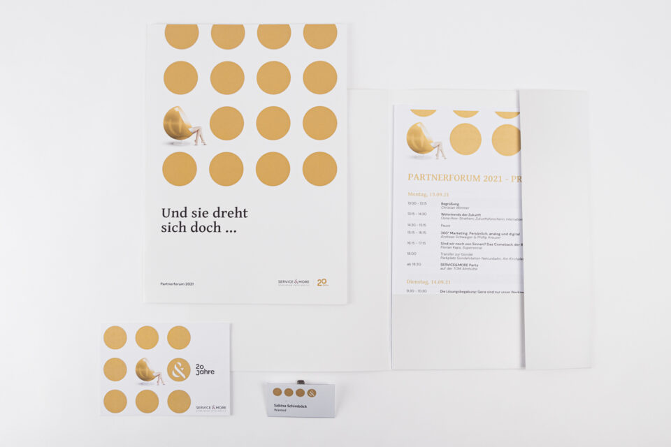 Eventorganisation und Erstellung von grafischen Elementen. Markenimage Entwicklung in Österreich.