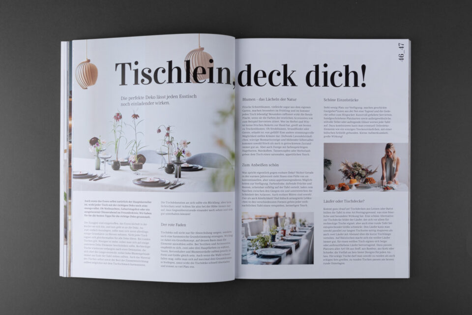 Marketing Experten für Magazine. Vom redaktionellen Inhalt bis zur grafischen Gestaltung.
