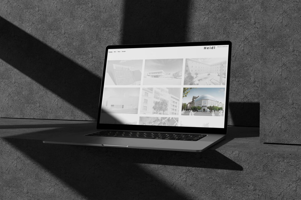 Werbeagentur Webseite für Architektenbüro in Oberösterreich. Minimalistische Webdesign und einfaches eigenes Content Management System zur Wartung der Inhalte.