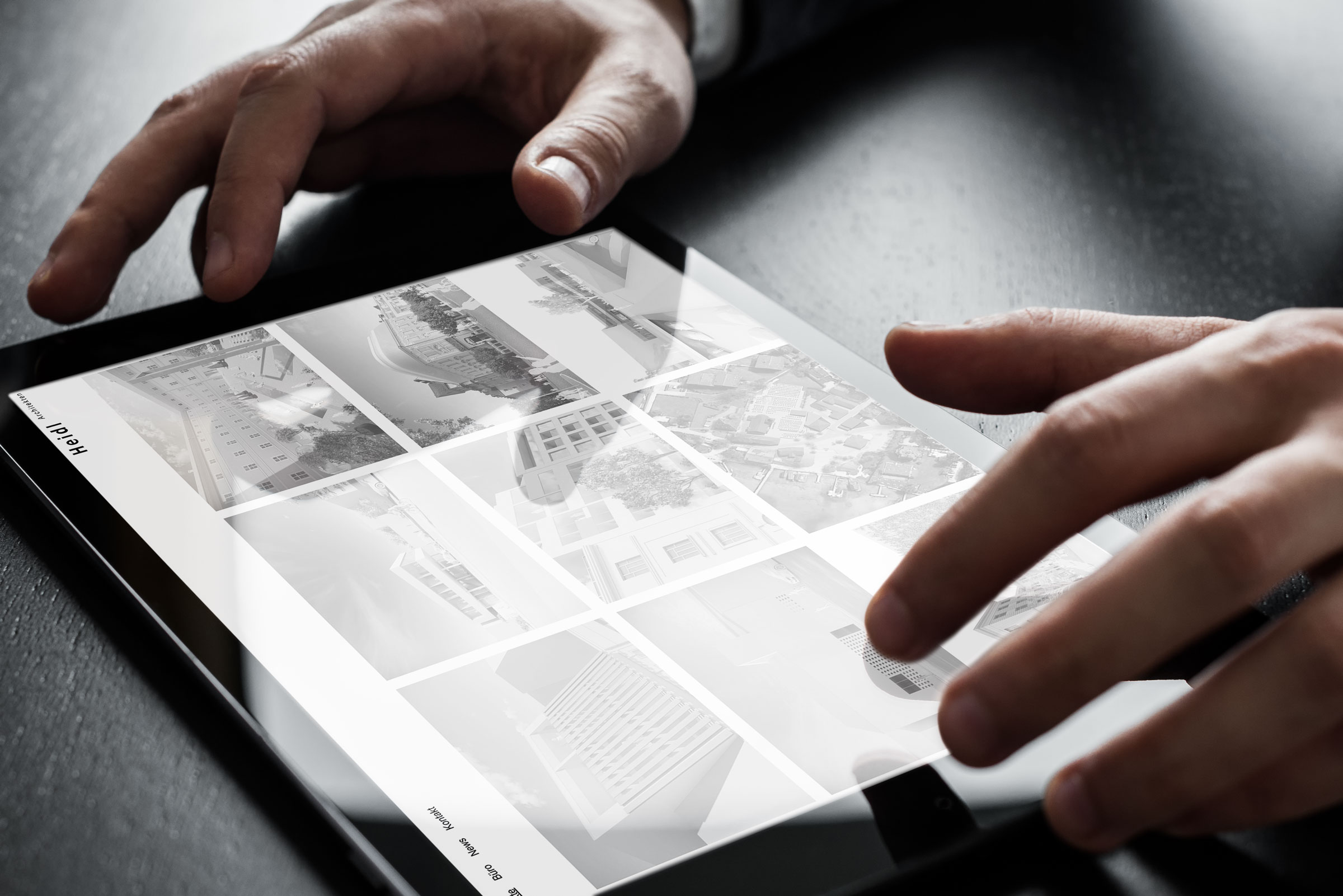 Werbeagentur Webseite für Architektenbüro in Oberösterreich. Minimalistische Webdesign und einfaches eigenes Content Management System zur Wartung der Inhalte.