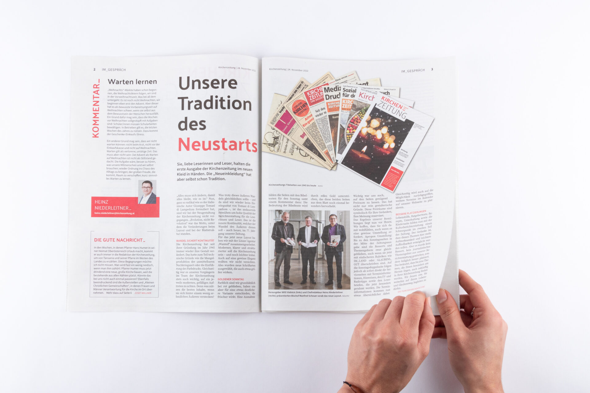 Kirchenzeitung - Editorialdesign - Neuauflage Zeitungsdesign
