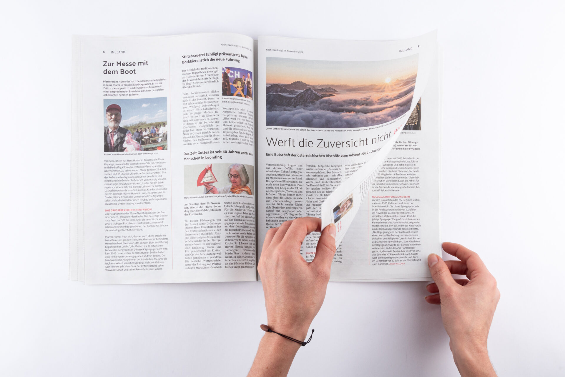 Kirchenzeitung - Editorialdesign - Neuauflage Zeitungsdesign