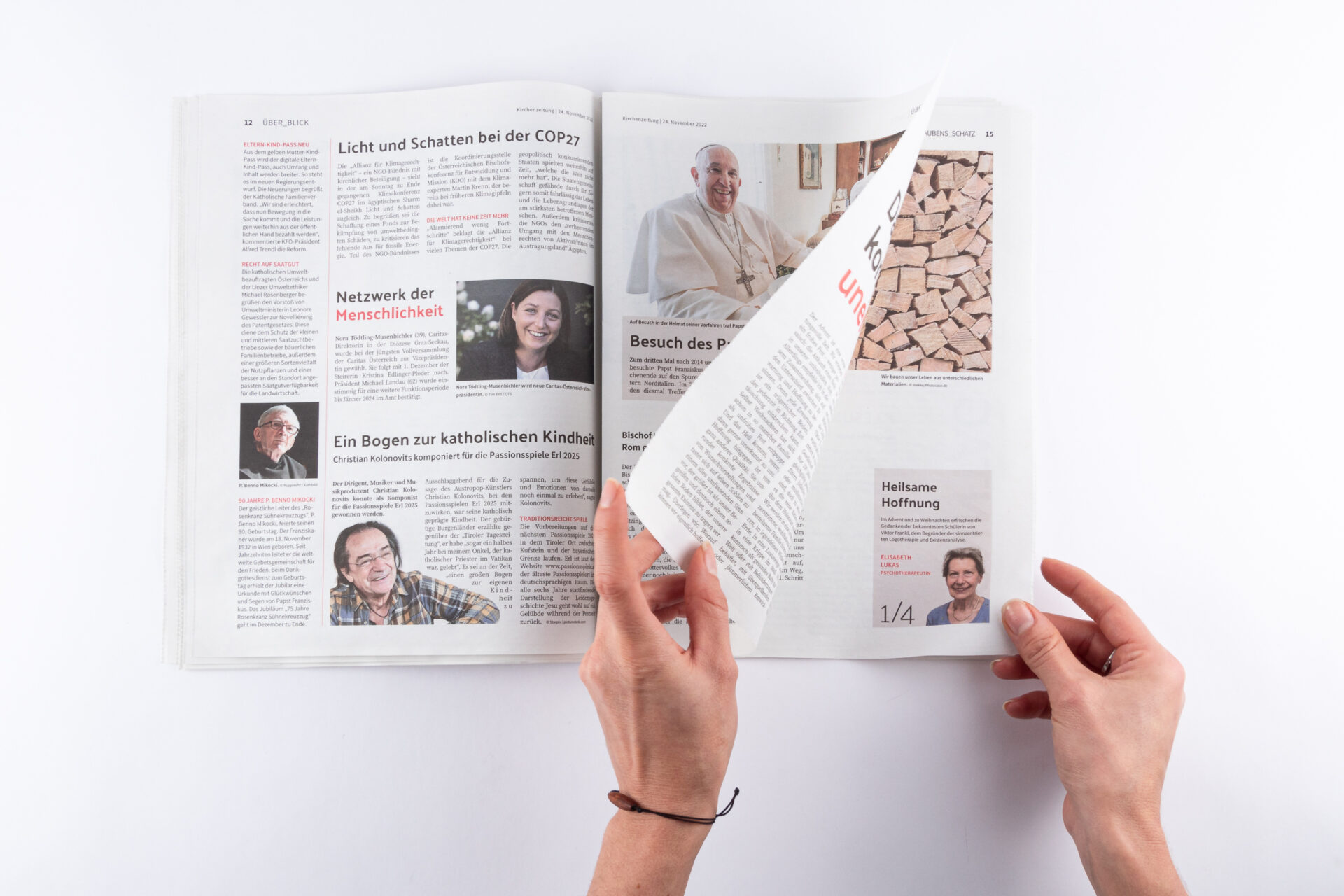 Kirchenzeitung - Editorialdesign - Neuauflage Zeitungsdesign