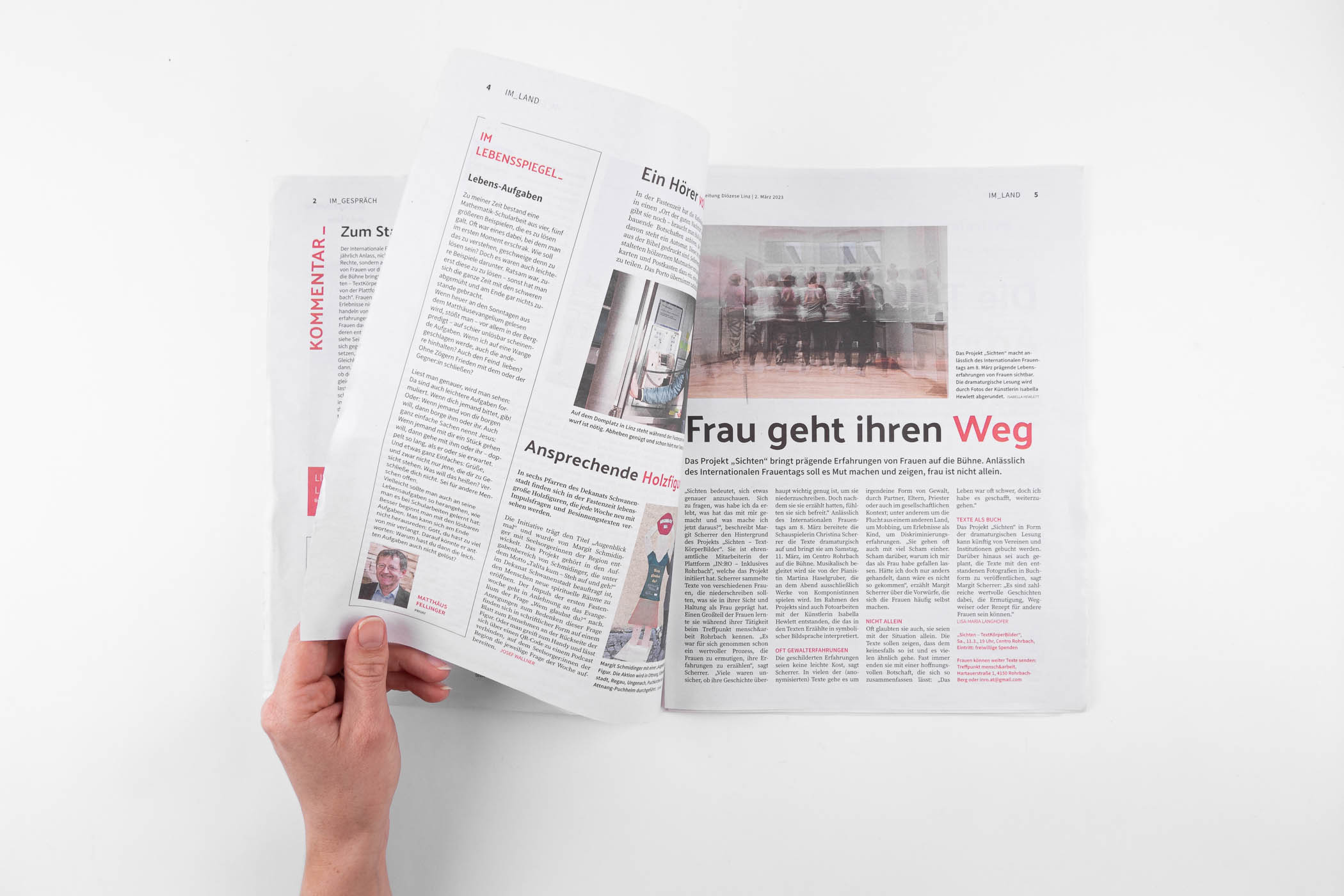 Kirchenzeitung - Editorialdesign - Neuauflage Zeitungsdesign