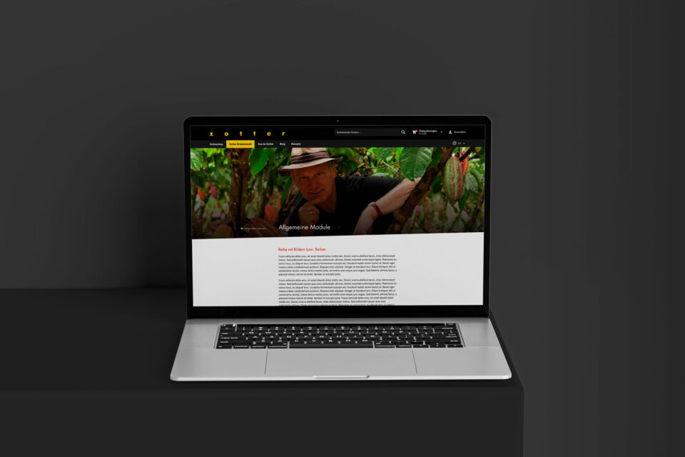 Digitaler Markenaufbau österreichische KMU. Webshop-Design für Schokoladenhersteller.