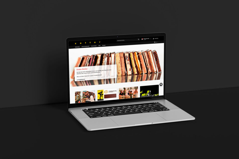Digitaler Markenaufbau österreichische KMU. Webshop-Design für Schokoladenhersteller.