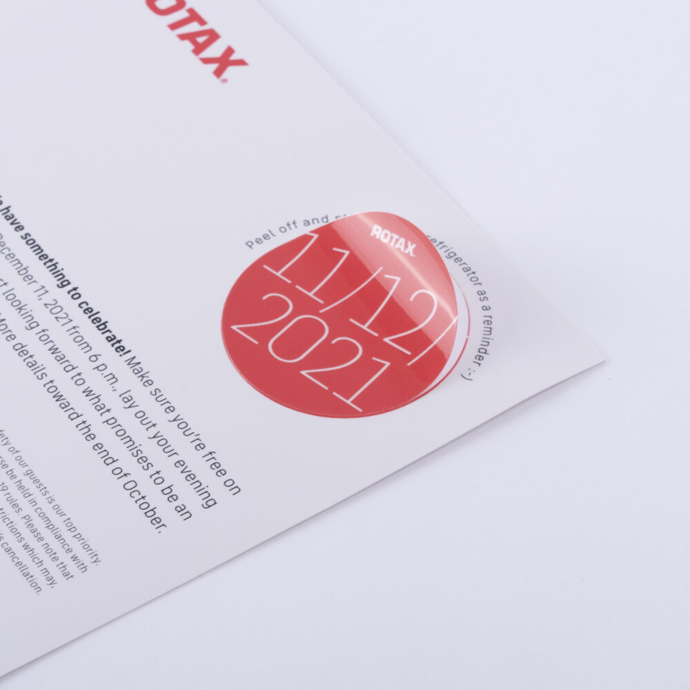 Save the date Einladungsflyer für die Motorenindustrie