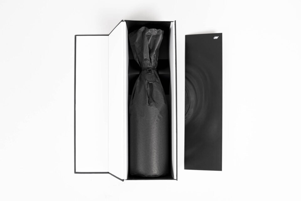 Verpackungsdesign Weinflasche. Edles Design und Druckveredelungen