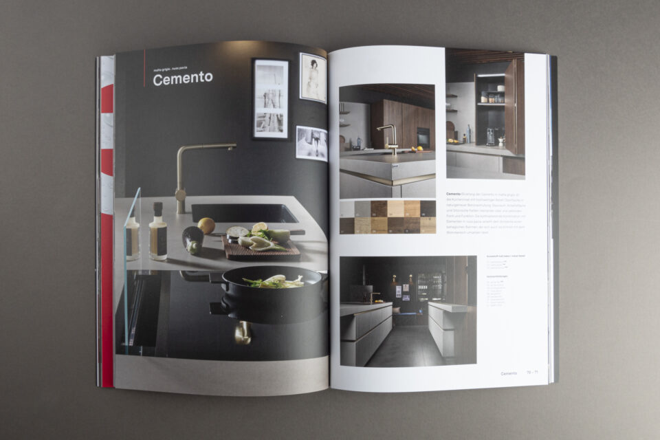 ewe Produktkatalog mit großflächigen Bildern und spannendem Layout