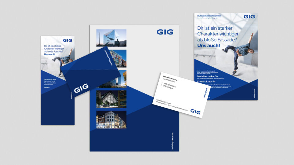 Übersicht Flyer Employer Branding - GIG Corporate Design