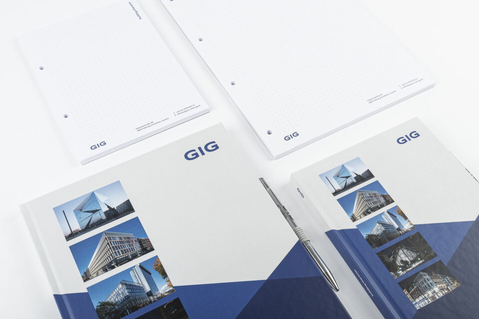 Übersicht Geschäftsdrucksorten - GIG Corporate Design