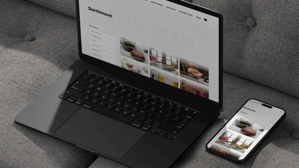 Sortimentsseite PAUL LEVIN Website