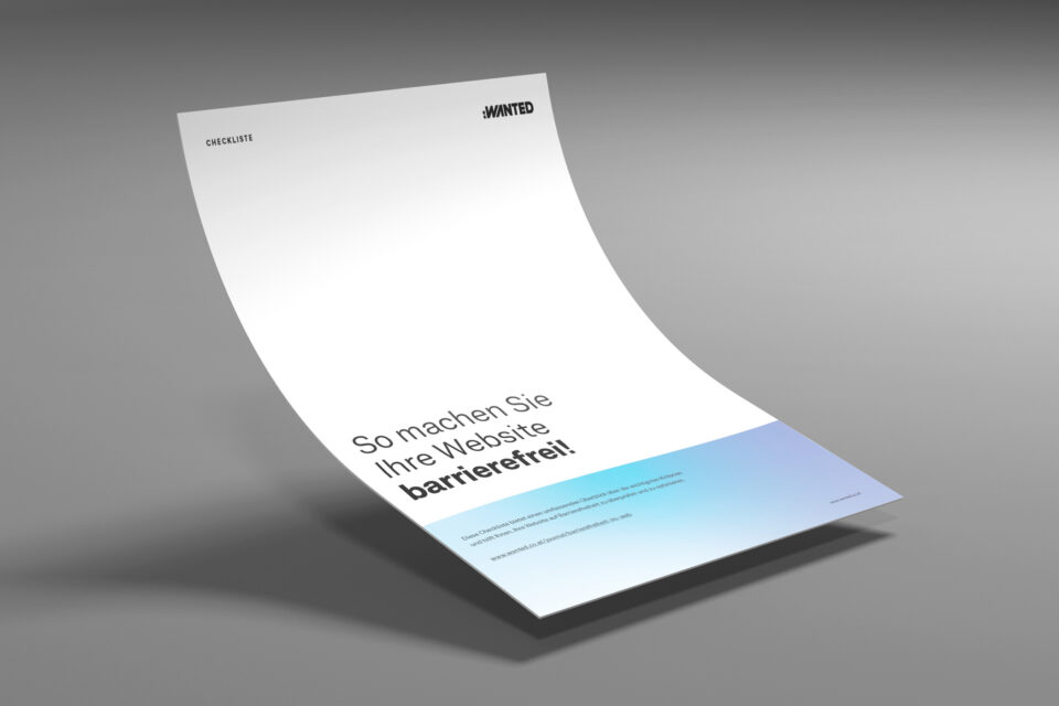 Checkliste für Barrierefreiheit. So machen Sie Ihre Website barrierefrei!
