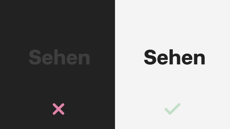 Symbol Icons für Kontraste im Zuge der Barrierefreiheit