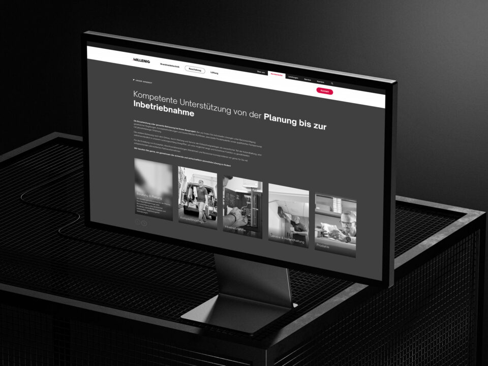 Kernbereich Rauchabzug Seite der WILLENIG Website