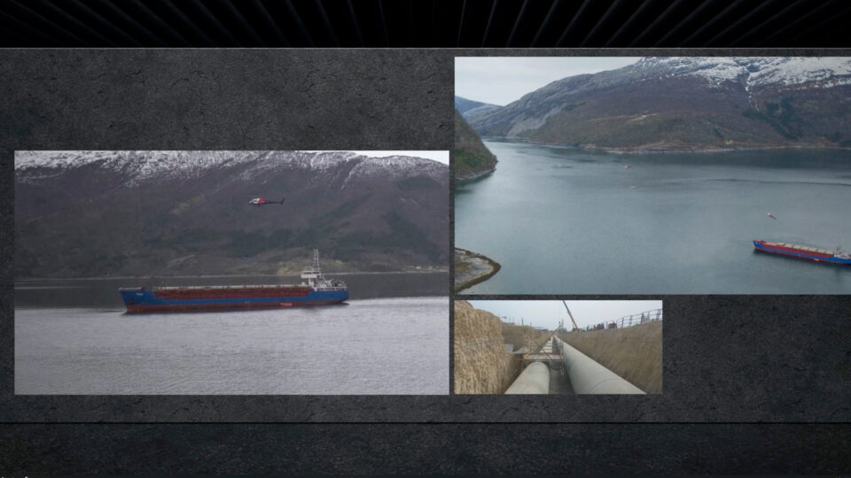 3D Logo von Wietersdorfer in Betonoptik mit Filmprojektionen