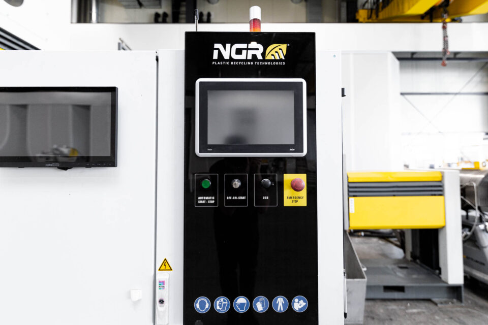 Detailaufnahme von Bildschirm NGR Anlage.