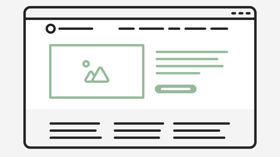 Website Slider Alternative: Bild, Headline und CTA Button