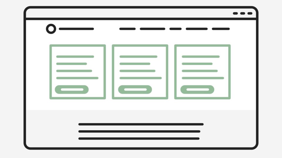 Website Slider Alternative: Sektionen für diverse Zielgruppen