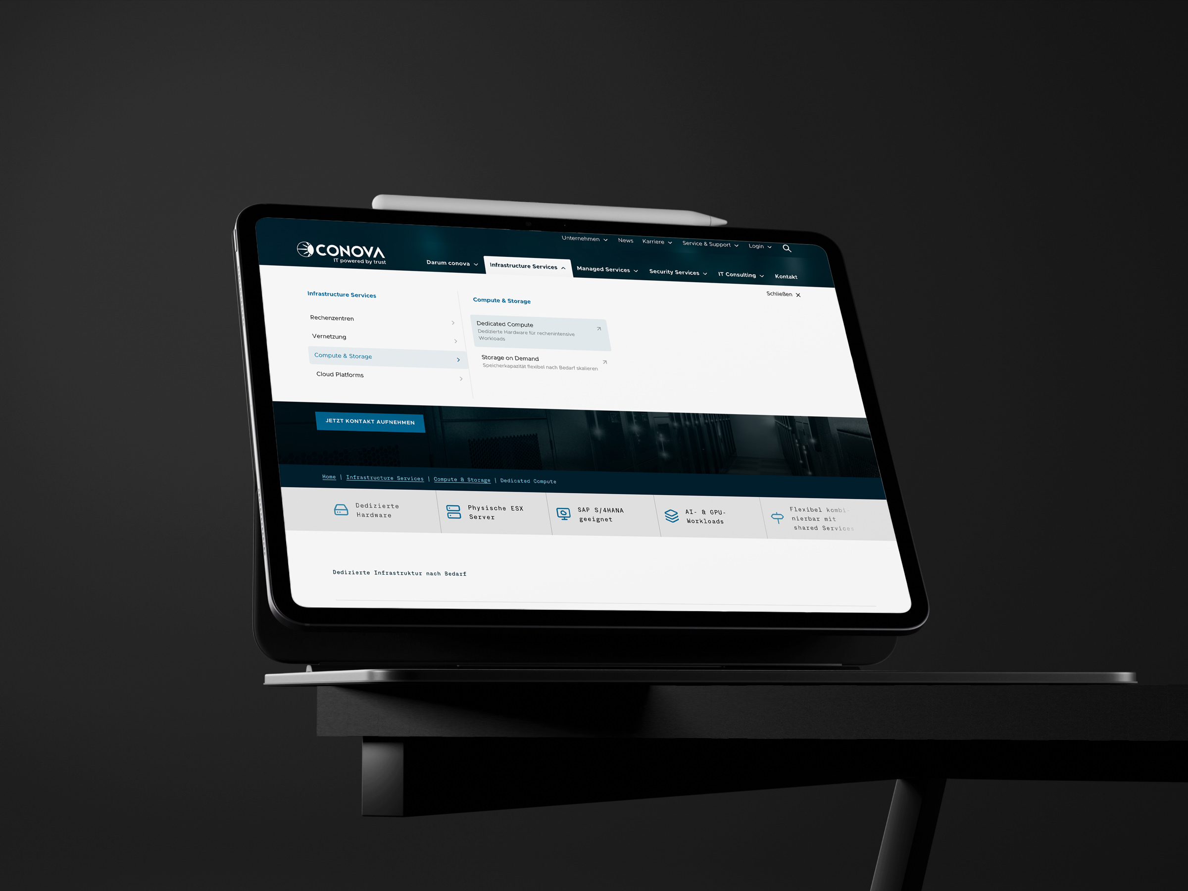 WANTED_conova_Website_Unterseite_Megamenu